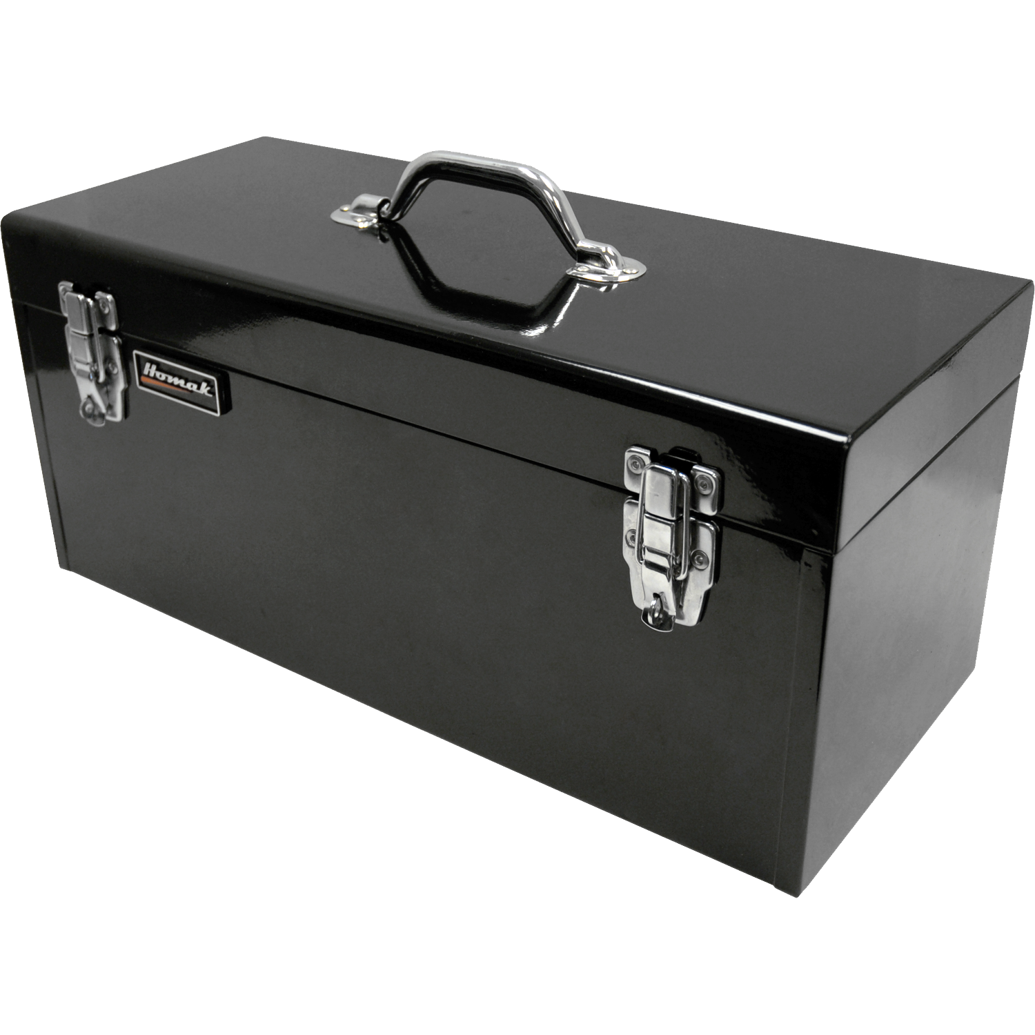 Homak BK00120920 20" Black High Tool Box W/ Black Metal Tray