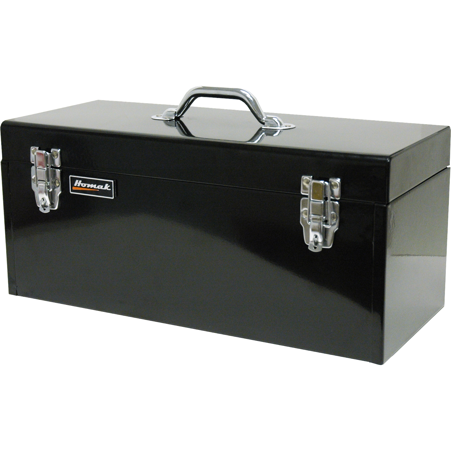 Homak BK00120920 20" Black High Tool Box W/ Black Metal Tray