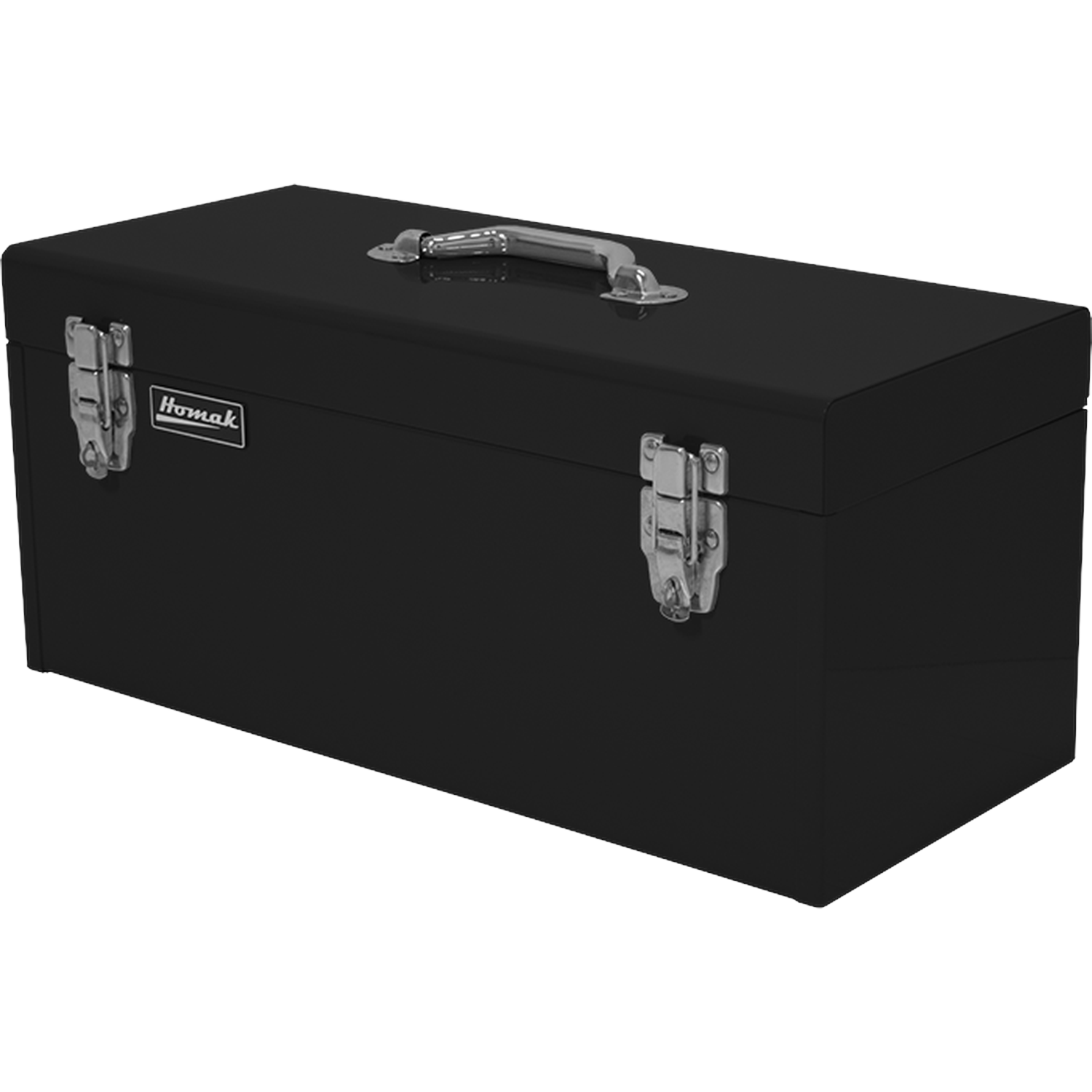 Homak BK00120920 20" Black High Tool Box W/ Black Metal Tray