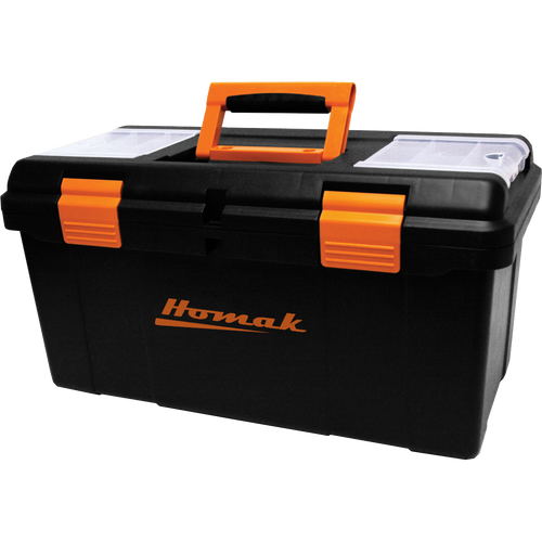 Homak BK00122006 23" Plastic Tool Box With Tray & Dividers