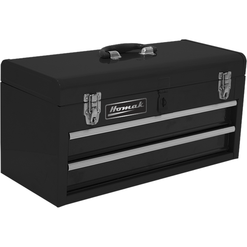 Homak BK01022001 20" Black 2 Drawer Toolbox