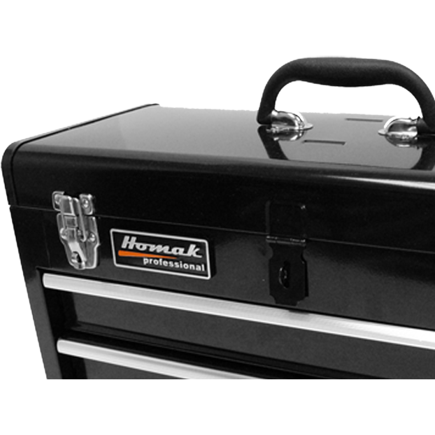 Homak BK01022001 20" Black 2 Drawer Toolbox