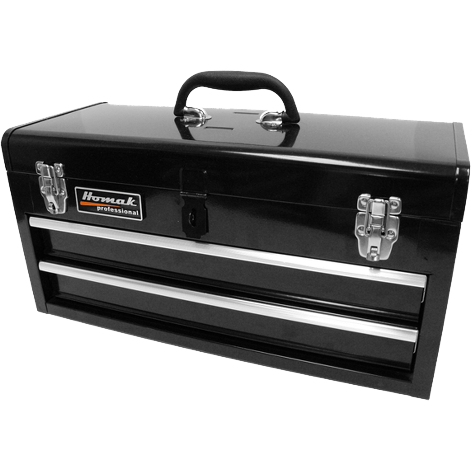 Homak BK01022001 20" Black 2 Drawer Toolbox