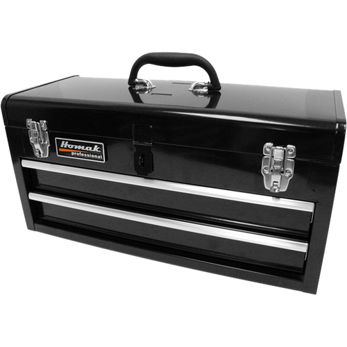 Homak BK01022001 20" Black 2 Drawer Toolbox