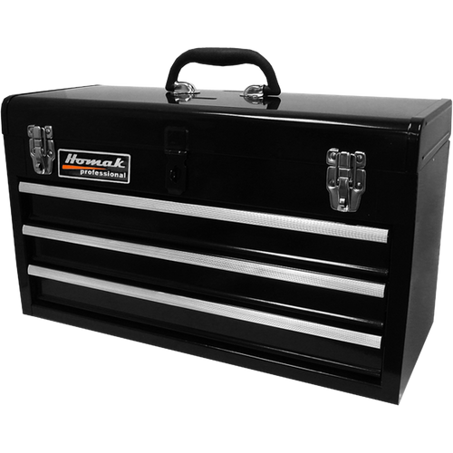 Homak BK01032101 20" Black 3 Drawer Toolbox