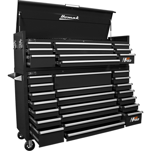 Homak BK02010720 72" H2Pro Series 10 Drw Top Chest - Black