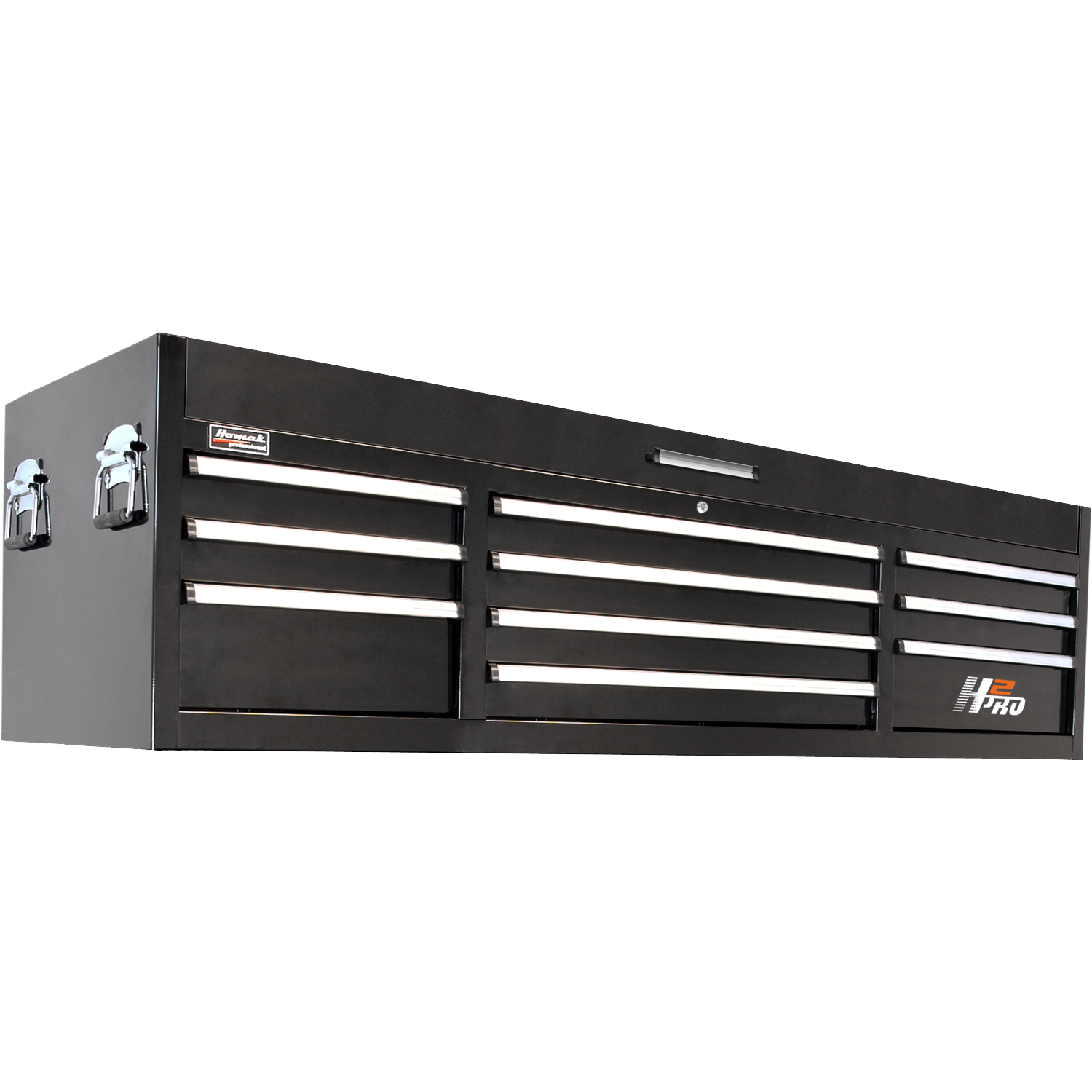 Homak BK02010720 72" H2Pro Series 10 Drw Top Chest - Black