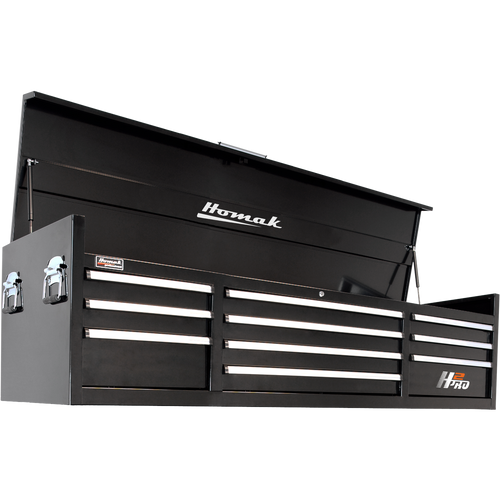 Homak BK02010720 72" H2Pro Series 10 Drw Top Chest - Black
