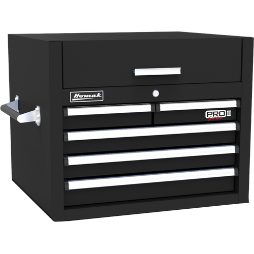 Homak BK02027052 27" Pro 2 5-Drawer Top Chest - Black
