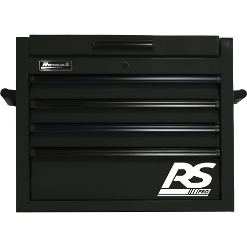 Homak BK02027401 27" RS PRO 4 DWR TOP CHEST W/OUT-BK