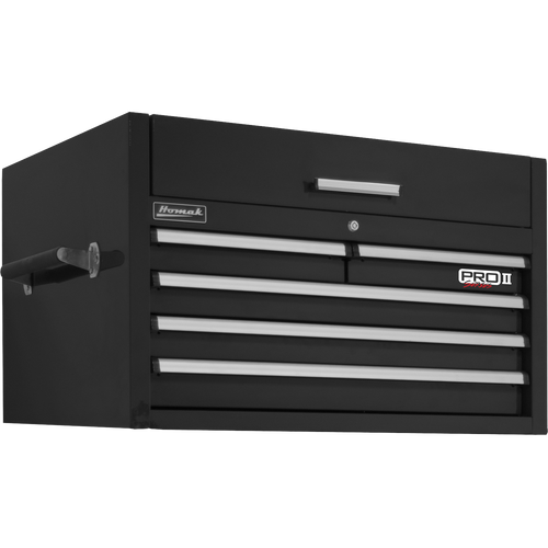 Homak BK02036052 36" Pro 2 5-Drawer Top Chest-Black