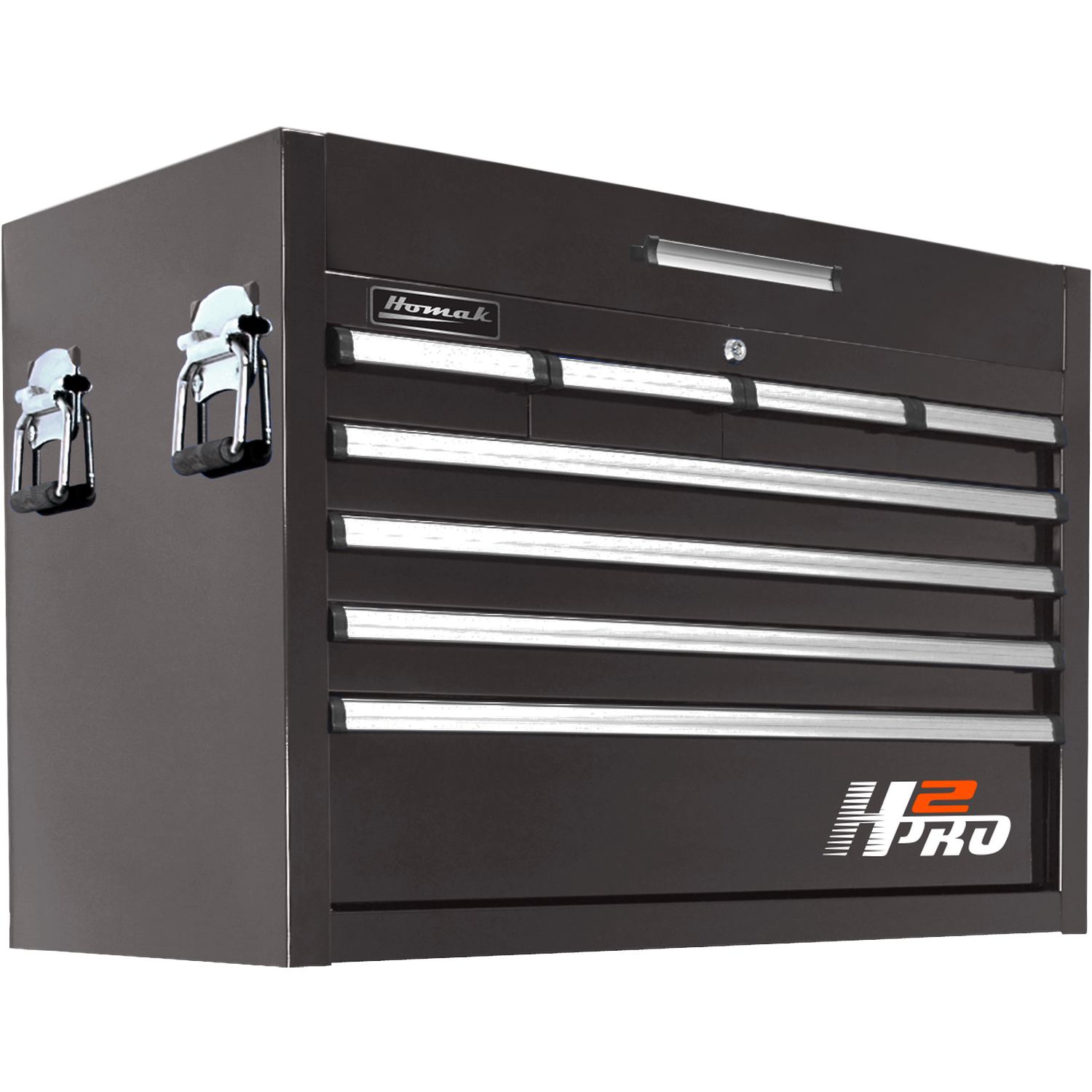 Homak BK02036081 36" H2Pro Series 8 Drawer Top Chest - Black