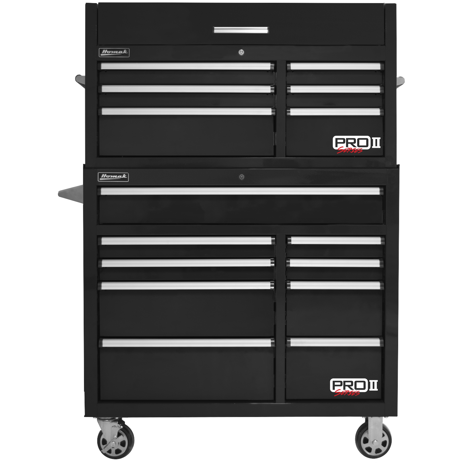 Homak BK02041062 41" Pro 2 6-Drawer Top Chest - Black