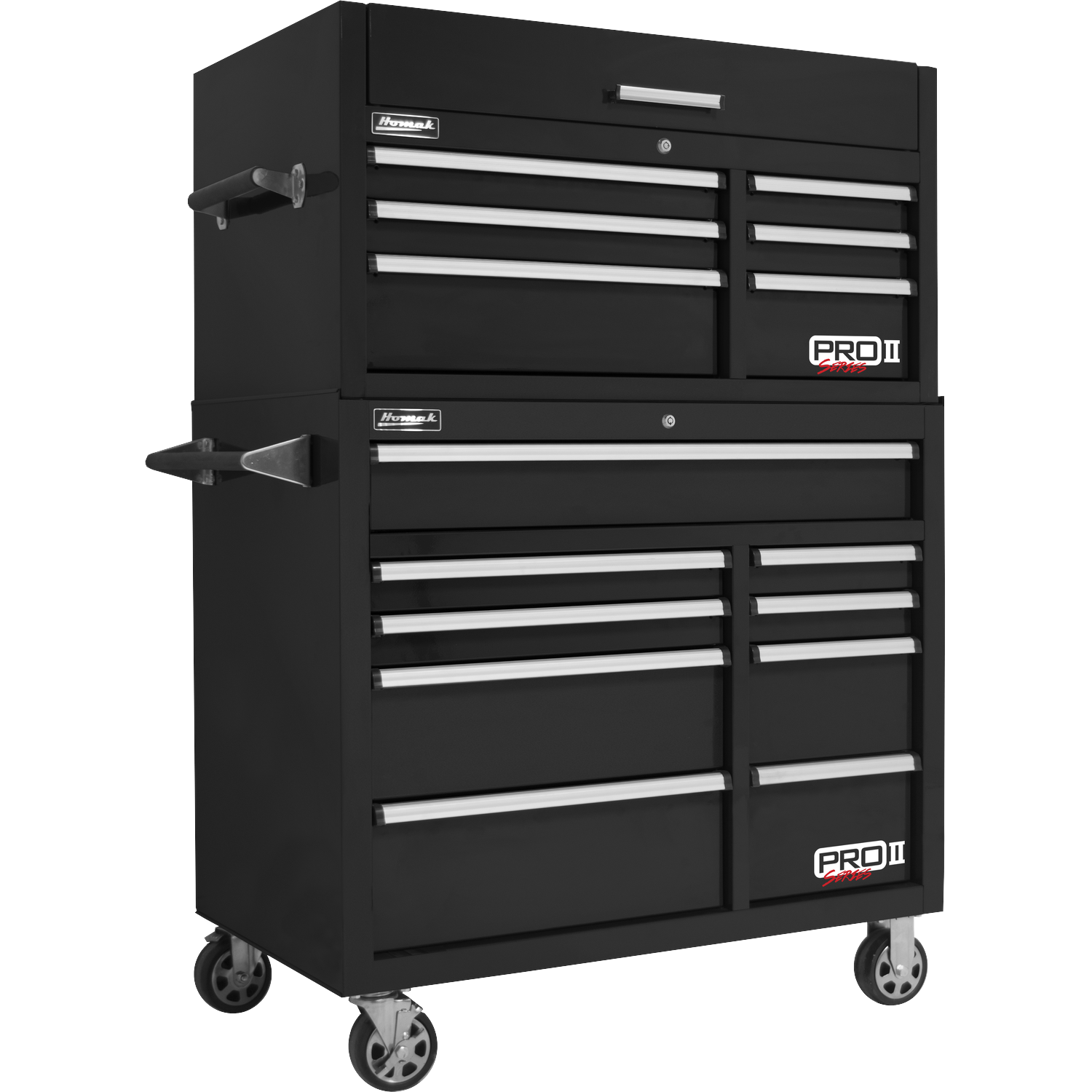 Homak BK02041062 41" Pro 2 6-Drawer Top Chest - Black