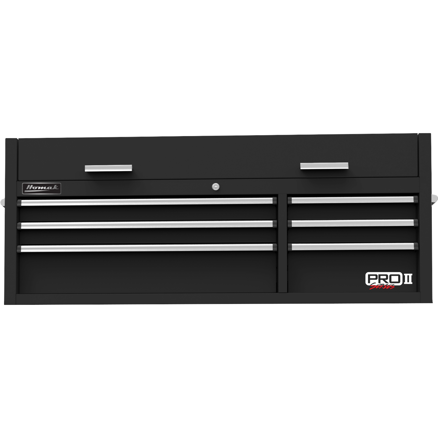 Homak BK02054602 54" Pro 2 6-Drawer Top Chest - Black