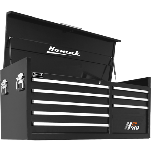 Homak BK02056072 56" H2Pro Series 8 Drw Top Chest - Black