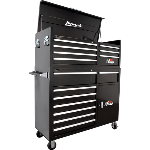 Homak BK02056072 56" H2Pro Series 8 Drw Top Chest - Black