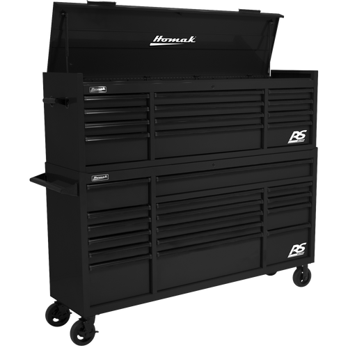 Homak BK02072120 72" RS PRO SERIES 12-DRAWER TOP CHEST - BLACK