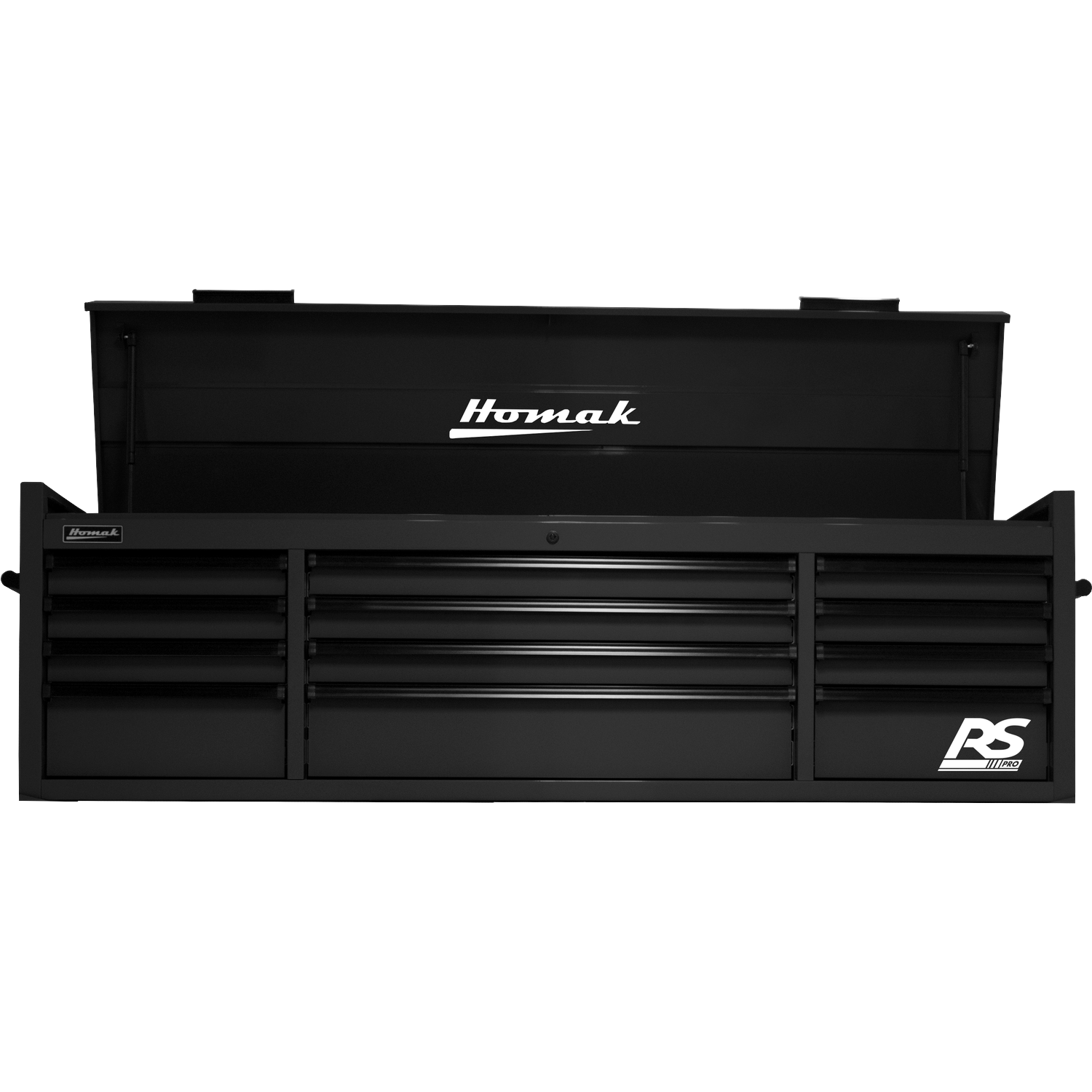 Homak BK02072120 72" RS PRO SERIES 12-DRAWER TOP CHEST - BLACK