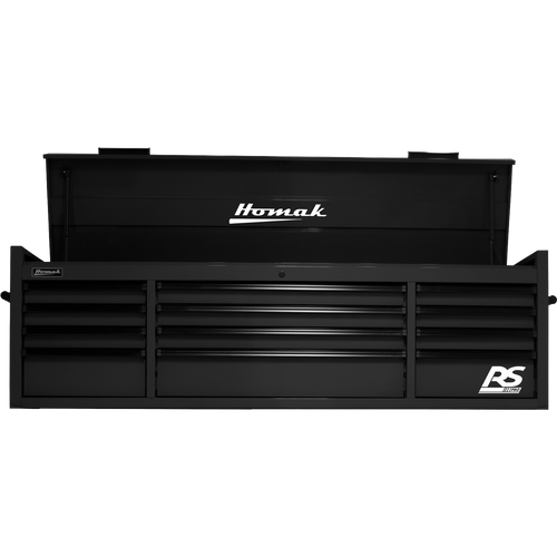 Homak BK02072120 72" RS PRO SERIES 12-DRAWER TOP CHEST - BLACK