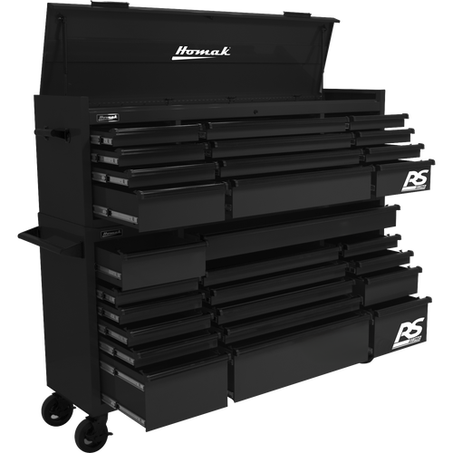 Homak BK02072120 72" RS PRO SERIES 12-DRAWER TOP CHEST - BLACK