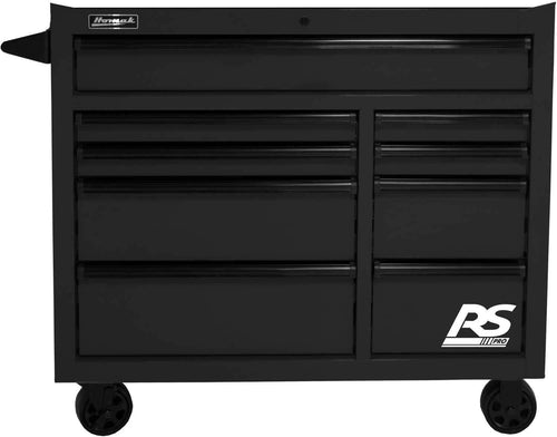 Homak BK04004193 41" RS PRO SERIES 9-DRAWER ROLLER CABINET - BLACK