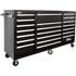 Homak BK04021720 72" H2Pro Series 21 Drawer Rolling Cabinet - Black