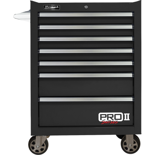 Homak BK04027702 27" Pro II 7-Drawer Roller Cabinet - Black