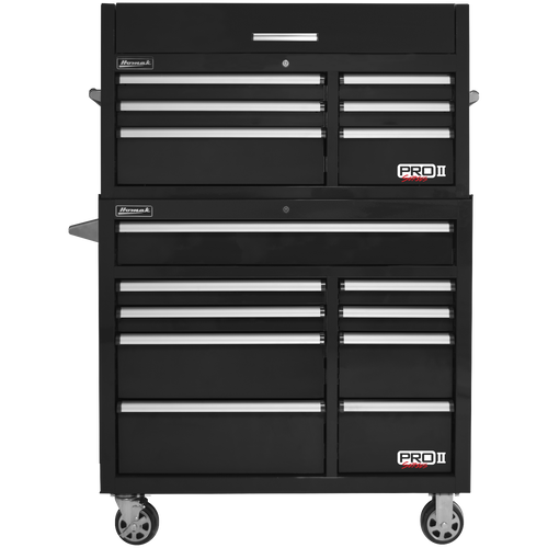 Homak BK04041092 41" Pro 2 9-Drawer Roller Cabinet - Black