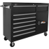 Homak BK04056082 56" H2Pro 8 Drawer w/ 2 Drawer Comp Roller - Black