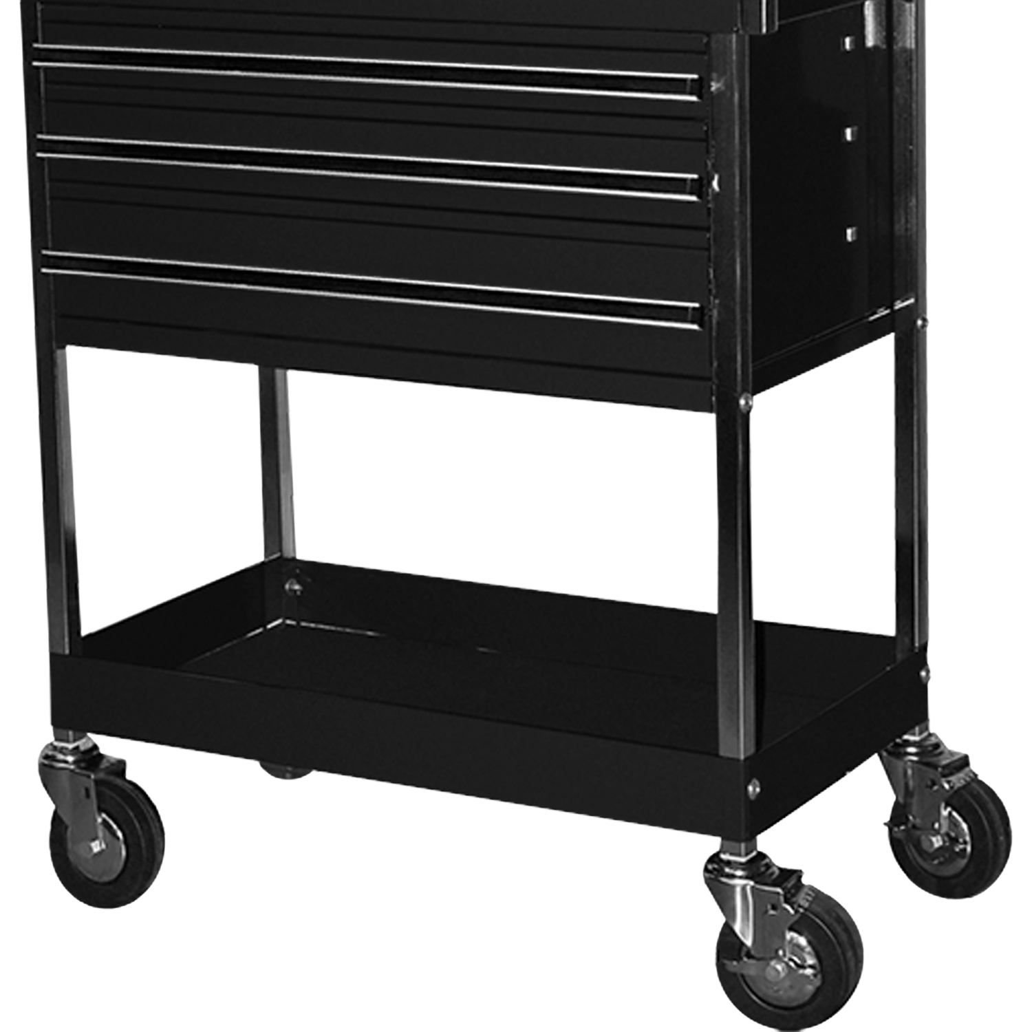 Homak BK05500200 34" Professional 3 Drawer Service Cart - Black