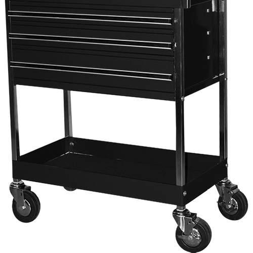 Homak BK05500200 34" Professional 3 Drawer Service Cart - Black