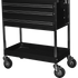 Homak BK05500200 34" Professional 3 Drawer Service Cart - Black