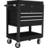Homak BK06043500 35" 4 DRAWER SLIDE TOP CART - BLACK
