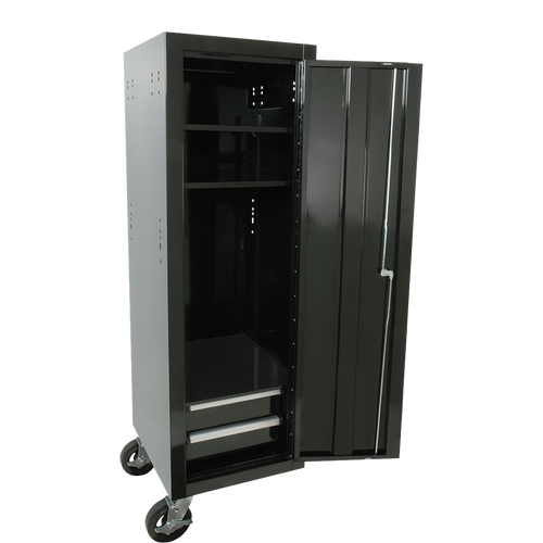 Homak BK08019602 19" H2Pro Series Full-Height Side Locker - Black