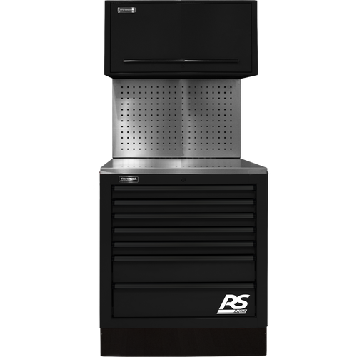 Homak BKCTS36002 36" CTS Set with Toolboard Back Splash - Black