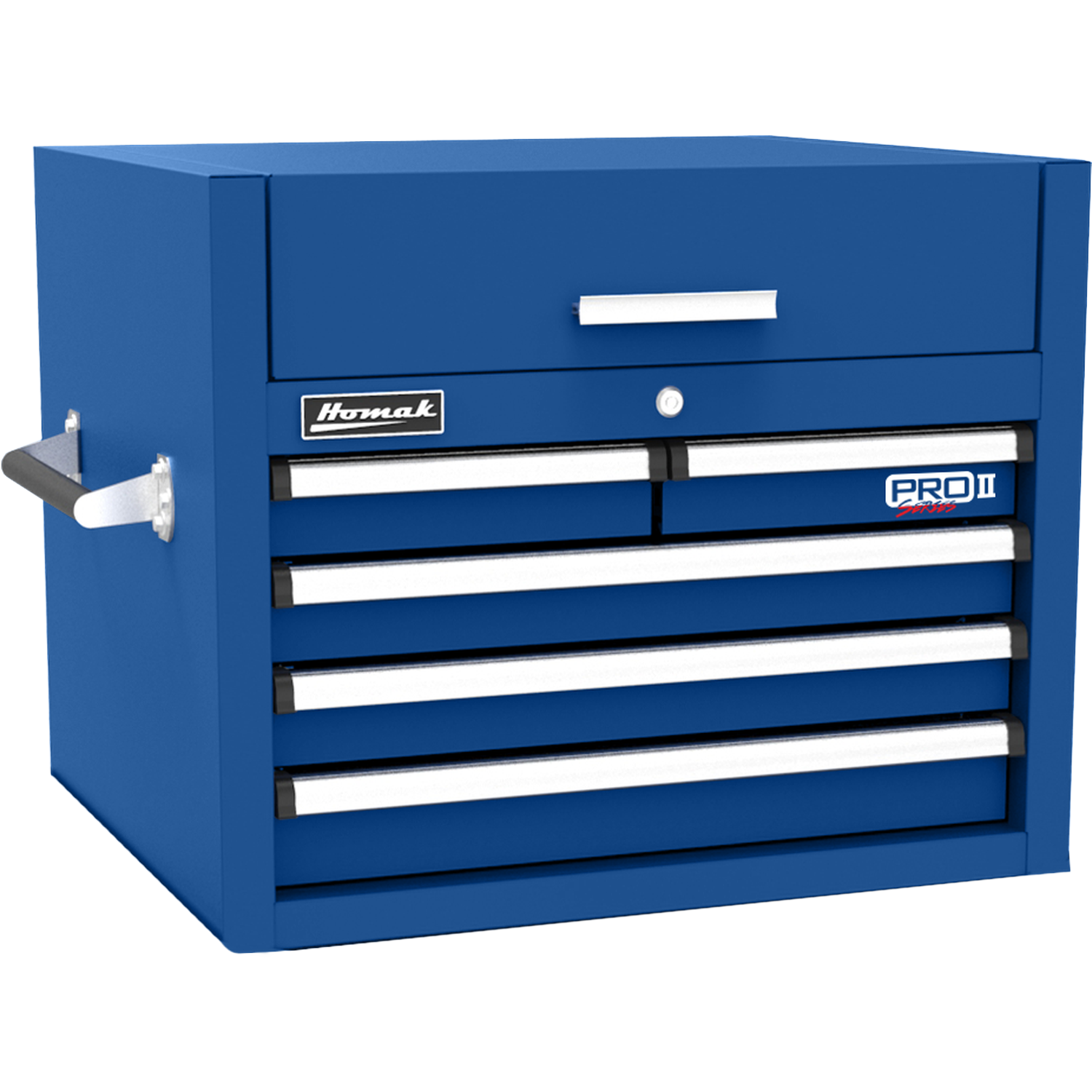 Homak BL02027052 27" Pro 2 5-Drawer Top Chest - Blue