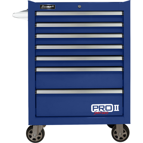 Homak BL04027702 27" Pro 2 7-Drawer Roller Cabinet - Blue