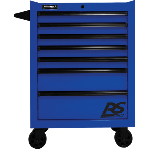 Homak BL04027770 27" RS PRO 7 DWR ROLLER CABINET-BLUE