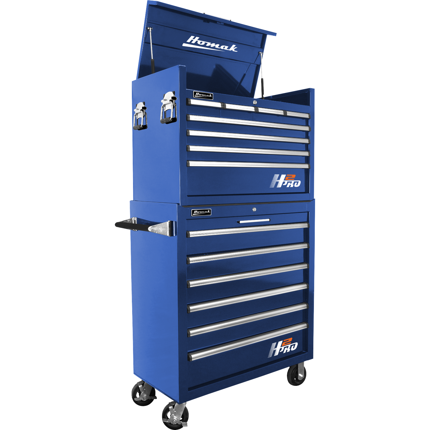 Homak BL04036061 36" H2Pro Series 6 Drawer Roller Cabinet - Blue