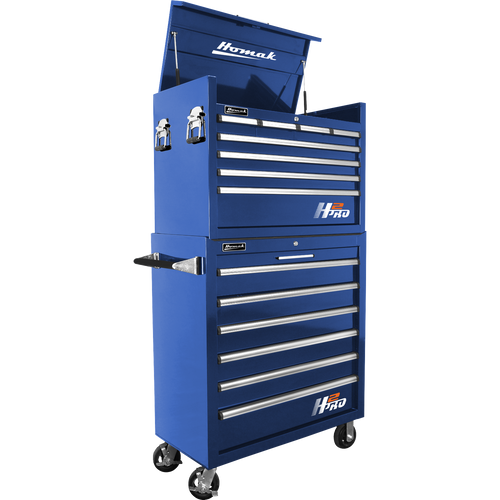 Homak BL04036061 36" H2Pro Series 6 Drawer Roller Cabinet - Blue