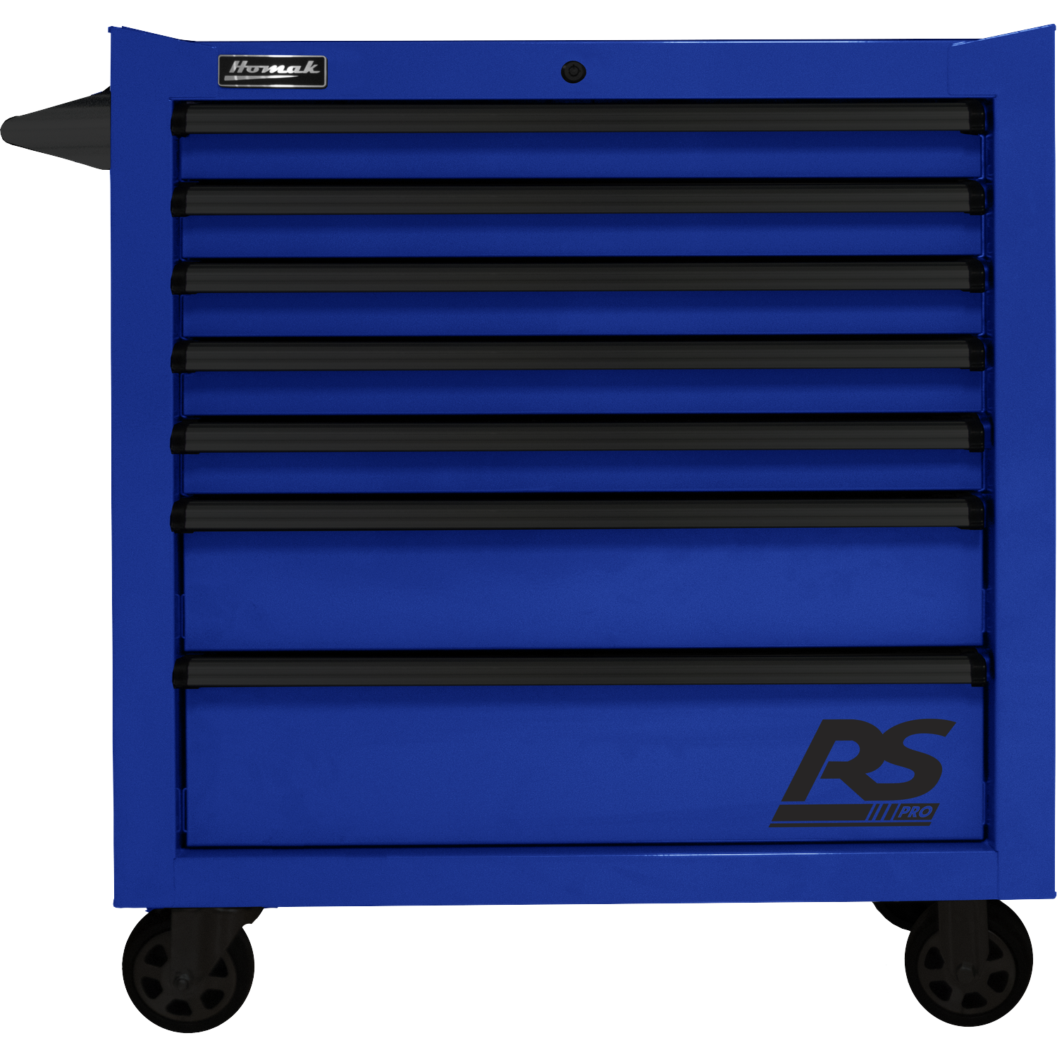 Homak BL04036070 36" RS PRO 7 DWR ROLLING CABINET-BLUE