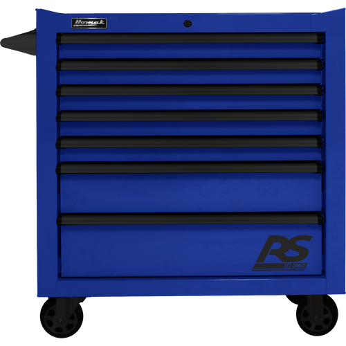 Homak BL04036070 36" RS PRO 7 DWR ROLLING CABINET-BLUE