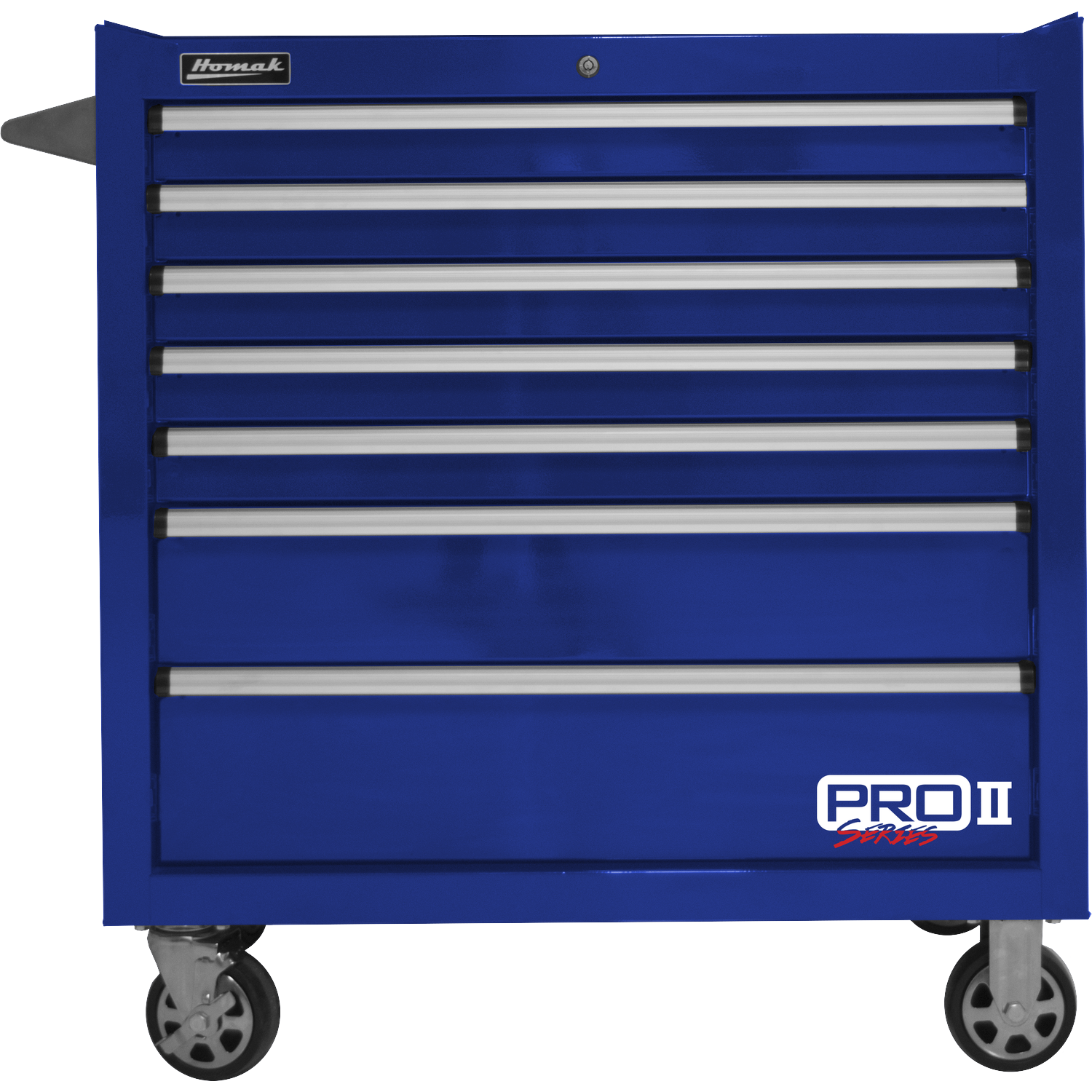 Homak BL04036072 36" Pro 2 7-Drawer Roller Cabinet-Blue