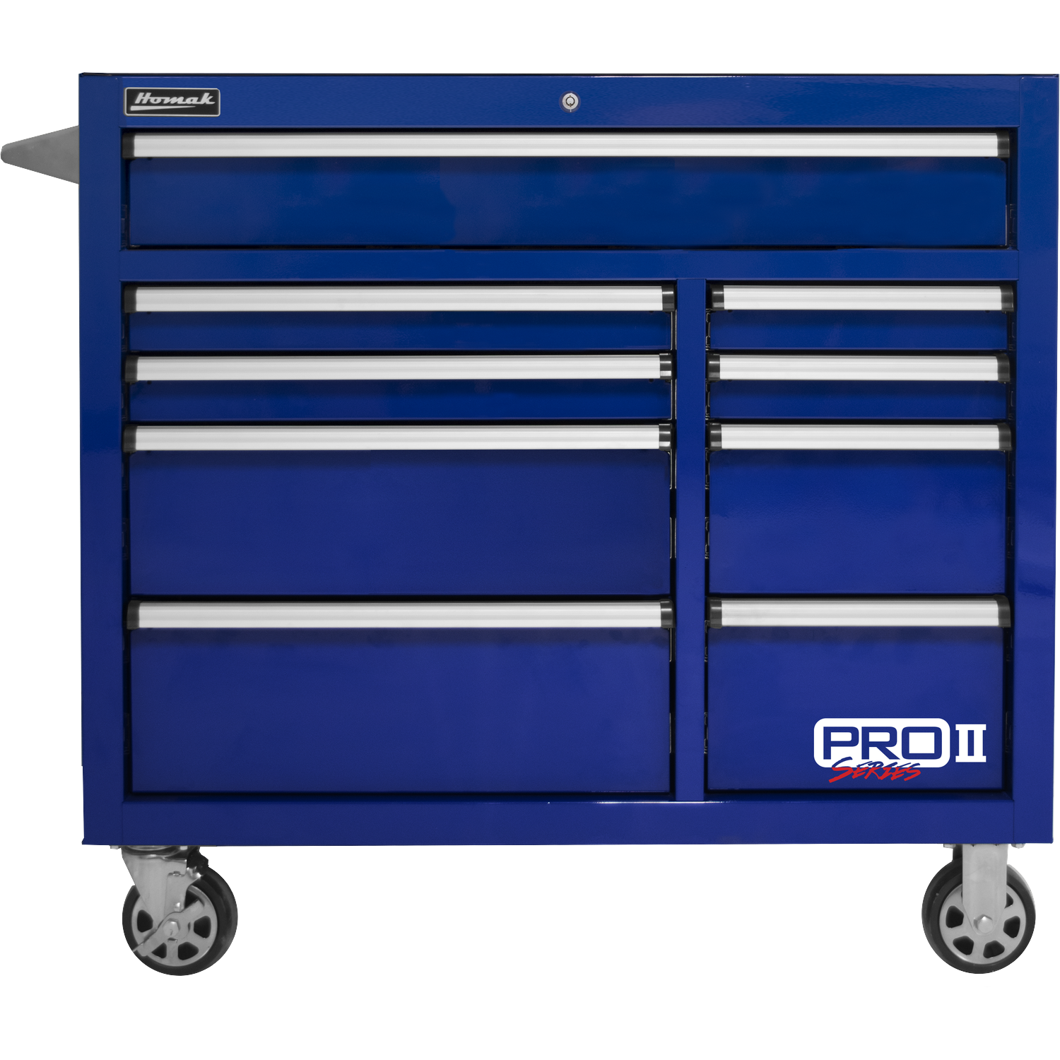 Homak BL04041092 41" Pro 2 9-Drawer Roller Cabinet - Blue