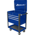 Homak BL06032000 35" Professional 4 Drawer Service Cart - BLUE