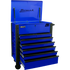 Homak BL06035247 35" 7 DRAWER FLIP-TOP SERVICE CART - BLUE