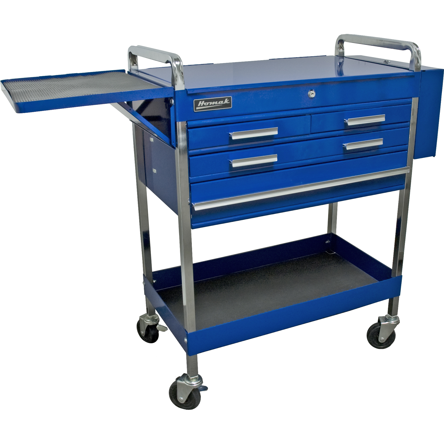 Homak BL06036404 30" 4-DRAWER FLIP-TOP CART