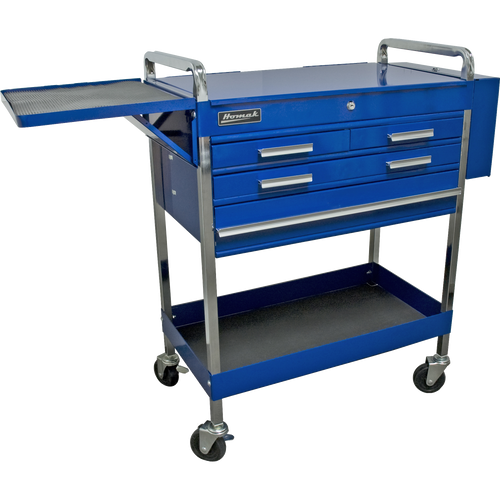 Homak BL06036404 30" 4-DRAWER FLIP-TOP CART