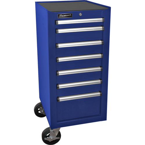 Homak BL08018070 18" H2Pro Series 7 Drawer Side Cabinet - Blue